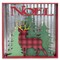 Gerson 13.75&#x22; Lighted Reindeer &#x22;Noel&#x22; Christmas Wall Decoration